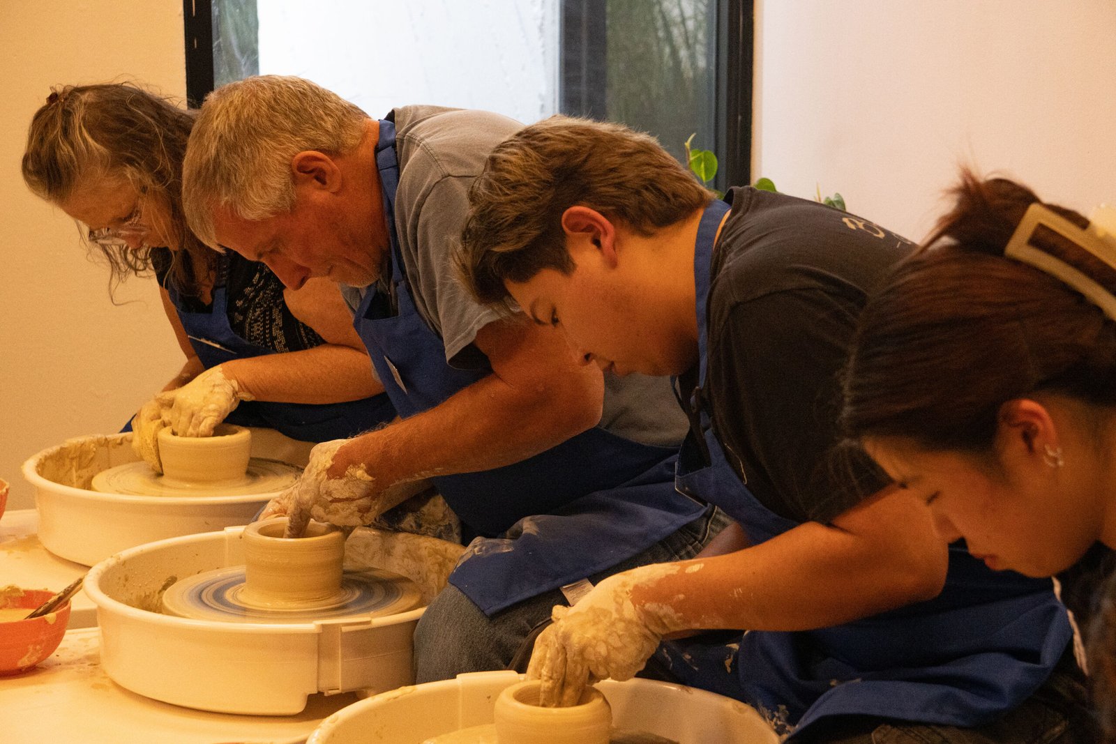 Instructor teaching wheel class